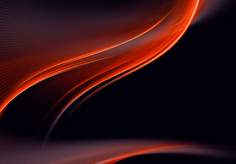 Abstract color dynamic background with lighting effect. Fractal wavy. Fractal art