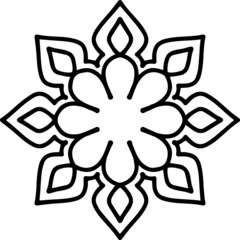 Mandala Art can be used for artwork decoration, coloring or tattoo design.