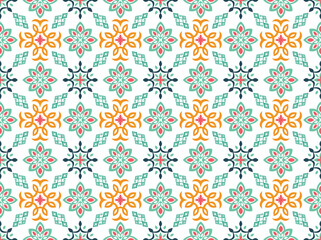 Geometric ethnic oriental ikat pattern traditional Design for background,fabric,wrapping,clothing,wallpaper,Batik,carpet,embroidery style.