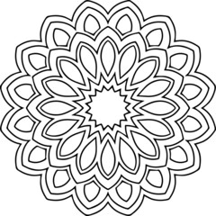 Mandala Art can be used for artwork decoration, coloring or tattoo design.