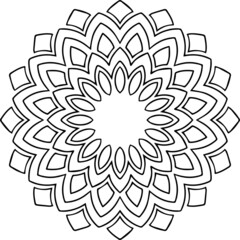 Mandala Art can be used for artwork decoration, coloring or tattoo design.
