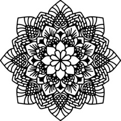 Mandala Art can be used for artwork decoration, coloring or tattoo design.