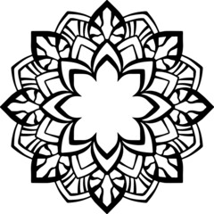 Mandala Art can be used for artwork decoration, coloring or tattoo design.