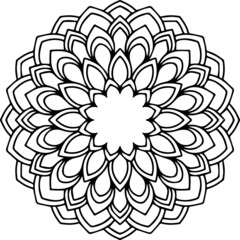Mandala Art can be used for artwork decoration, coloring or tattoo design.