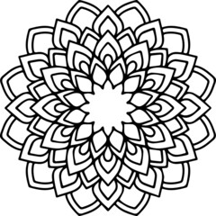 Mandala Art can be used for artwork decoration, coloring or tattoo design.