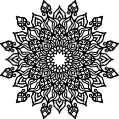 Mandala Art can be used for artwork decoration, coloring or tattoo design.