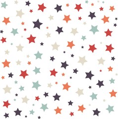 Colorful geometric stars background. Abstract pattern background. Shapes pattern. Colorful wrapping paper.
