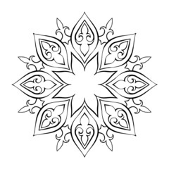 Mandala Art can be used for artwork decoration, coloring or tattoo design.