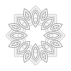 Mandala Art can be used for artwork decoration, coloring or tattoo design.