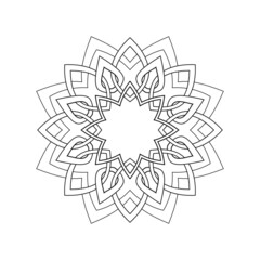 Mandala Art can be used for artwork decoration, coloring or tattoo design.