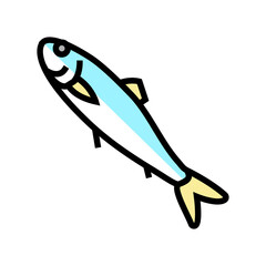 atlantic herring color icon vector. atlantic herring sign. isolated symbol illustration