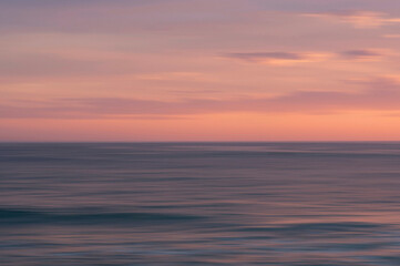sunset over the sea