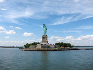 Fototapeta na wymiar The famous statue in USA