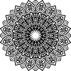 Mandala Art can be used for artwork decoration, coloring or tattoo design.