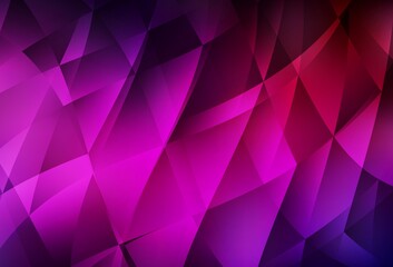 Obraz premium Dark Pink vector abstract polygonal background.