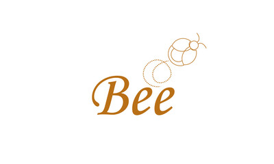 Bee vector logo design