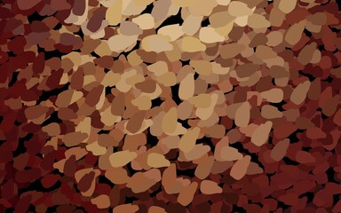 Dark Red, Yellow vector template with chaotic shapes.