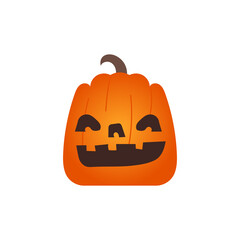 Vector Illustration of Pumpkin with happy face for your Halloween.