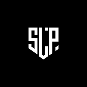 SLP letter logo design on black background. SLP creative initials letter logo concept. SLP letter design. 