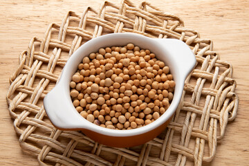 jar with grain - raw ingredient for preparing dishes -