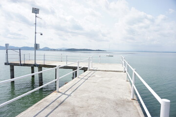 Fototapeta premium pier on lake trasimeno
