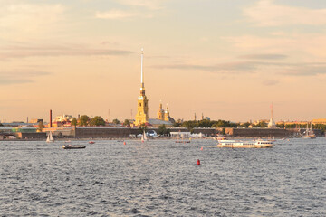 Petersburg at sunset