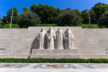 International Monument to the Reformation also know as Reformation Wall at University park Bastions...