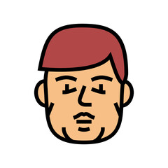 acromegaly endocrinology color icon vector. acromegaly endocrinology sign. isolated symbol illustration