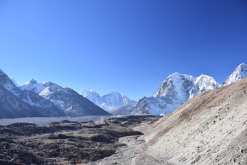 Himalayas mountains Nepal	
everest base camp trek
Khumbu glacier

