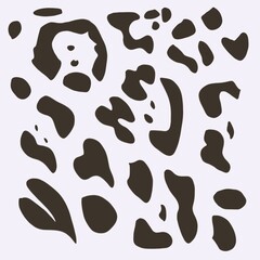 illustration of the tiger stripe pattern isolates on the white background.