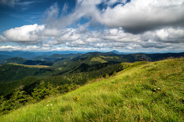 Hikers in Great Fatra mountains, Slovakia