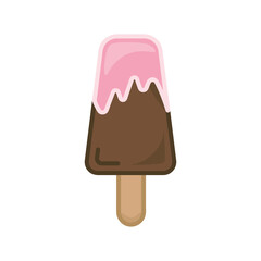 Ice cream icon. Flat pictogram for web. Line stroke. Simple symbol isolated on white background. Outline vector eps10