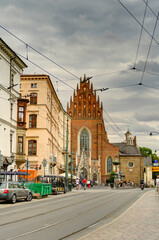 Krakow, Old Town landmarks, HDR Image