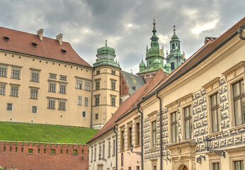 Fototapeta na wymiar Krakow, Old Town landmarks, HDR Image