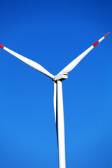 wind turbine on sky