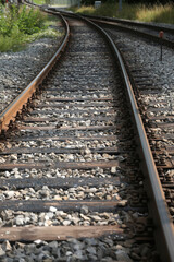 Fototapeta premium rail train iron track as transportation way