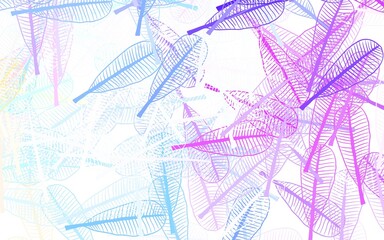 Light Blue, Green vector elegant template with leaves.