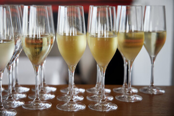 two glasses of champagne