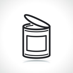 food can or tin icon