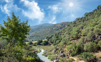 Fototapeta na wymiar River in the valley