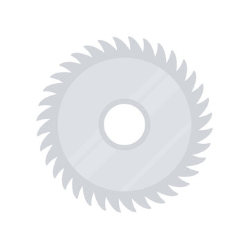 circular saw blade, gray, isolated clip art preview
