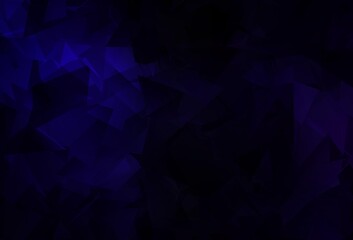 Obraz premium Dark BLUE vector polygonal template.