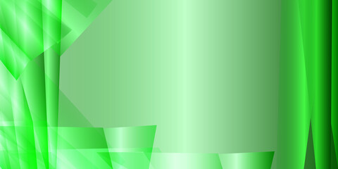 Abstract green and white background