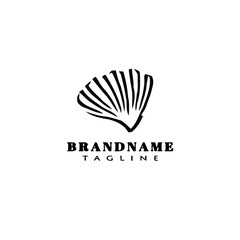 scallops logo icon design cute vector illustration