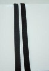 Velcro type slim band black, fluffy + velvet
