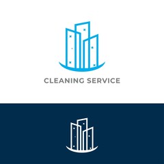 City cleaning service logo design