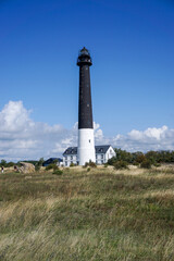 Fototapeta na wymiar the Sorve lighthouse on Saaremaa Island of Estonia