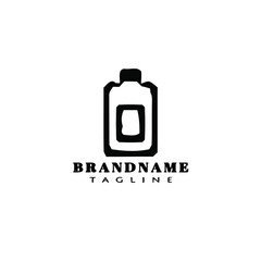 bottle logo icon design template vector