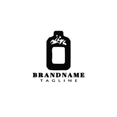 bottle logo icon cute template vector illustration