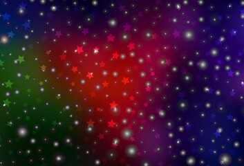 Dark Green, Red vector background in Xmas style.